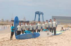 Surf lessons in the world famous surf location of Nazare, Portugal
