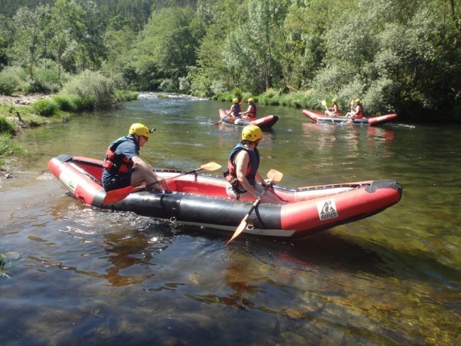 Canoeing Paiva river