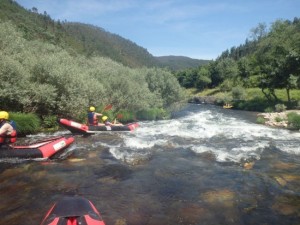 Canoeing Paiva river