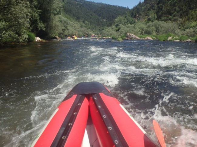 Canoeing Paiva river