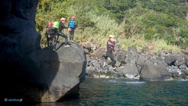 Coasteering, Sao Jorge, Azores