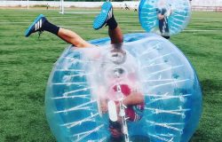 Bubble soccer and nerve ball team building and games for groups